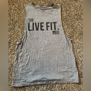 Gray Live Fit Muscle Tank